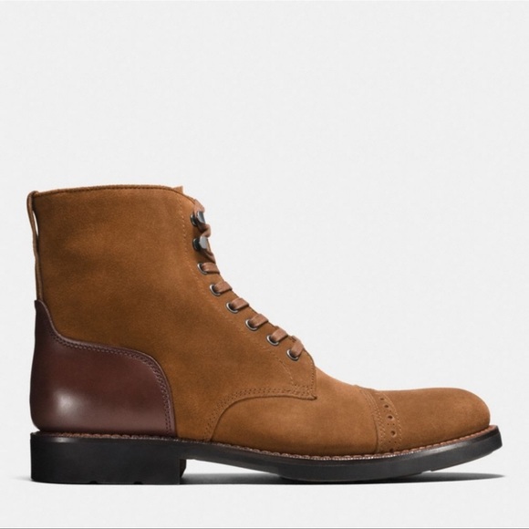 Coach Bleecker Cap Toe Boot Toffee - Picture 1 of 7